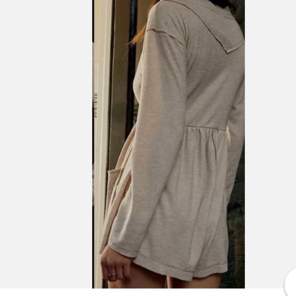 Babydoll Button-Front Soft Knit Romper - image 6